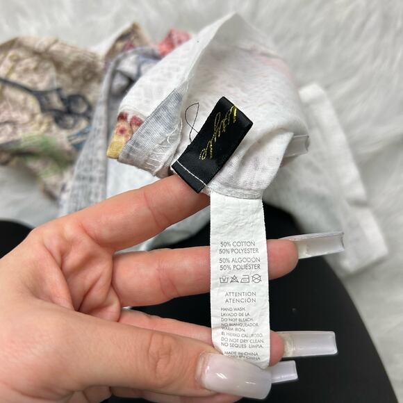 Y2k london england. big ben all over print heather fitted baby tee size S - Picture 2 of 3